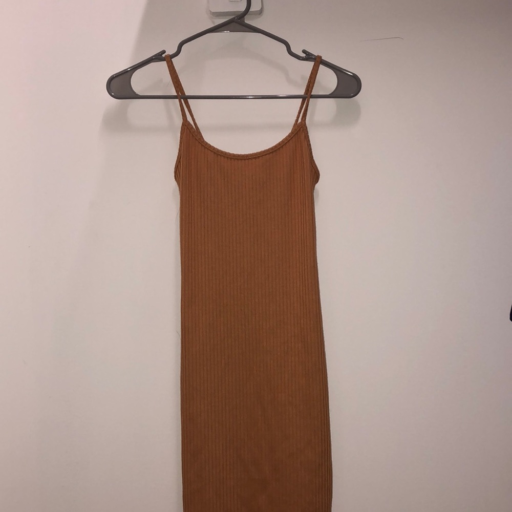 Dark beige urban outfitters dress